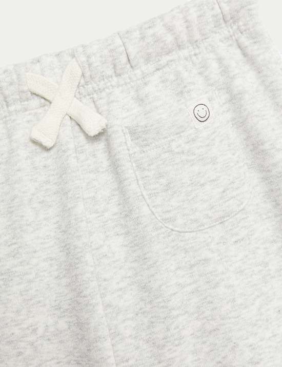 Jogger από σύμμεικτο βαμβάκι με φλις επένδυση (0-3 ετών)