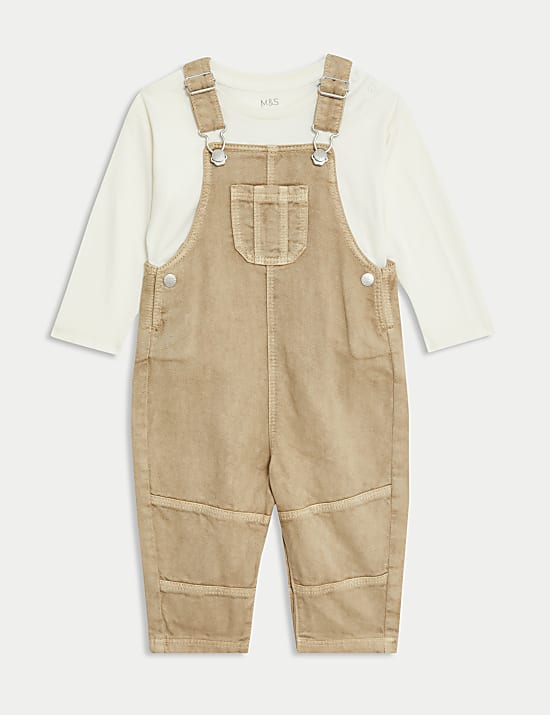 2pc Denim Dungarees Outfit (0-3 Yrs)