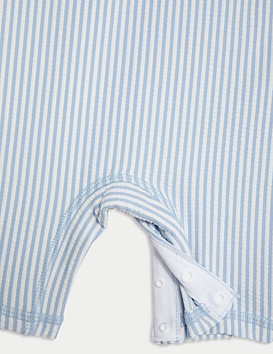 Striped Long Sleeve Swim All In One (0-3 Yrs)