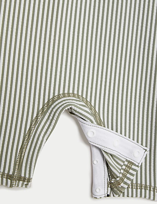 Striped Long Sleeve Swim All In One (0-3 Yrs)