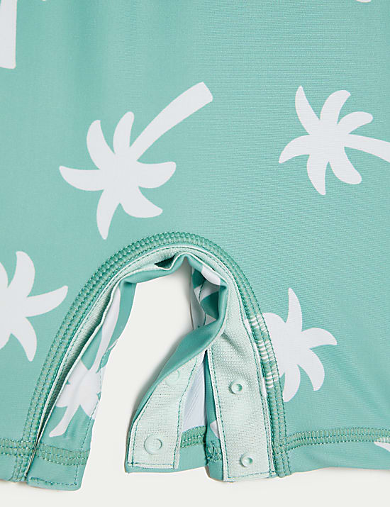 Palm Print Long Sleeve All In One (0 Mths-3 Yrs)