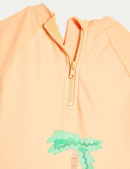 2pc Striped Long Sleeve Swim Set (0-3 Yrs)