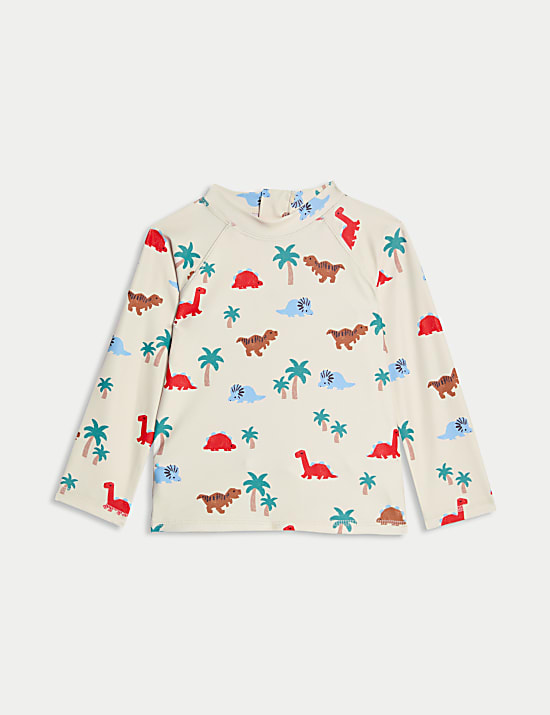 2pc Dinosaur Rash Vest Swim Set (0-3 Yrs)