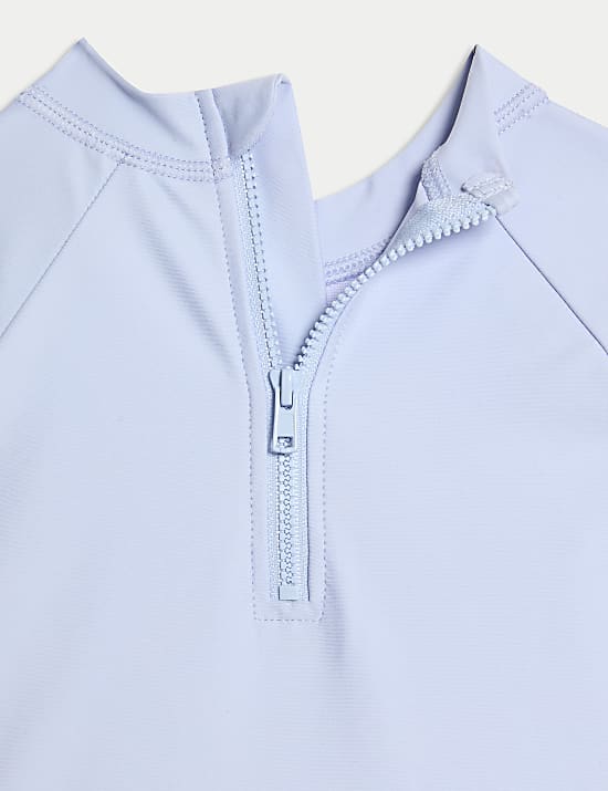 2pc A La Mer Slogan Rash Vest Swim Set (0-6 Yrs)