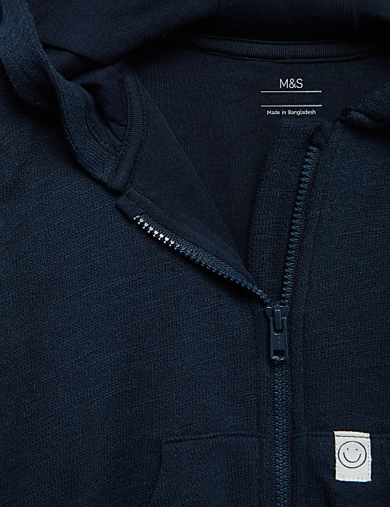 Pure Cotton Zip Hoodie (0-6 Yrs)