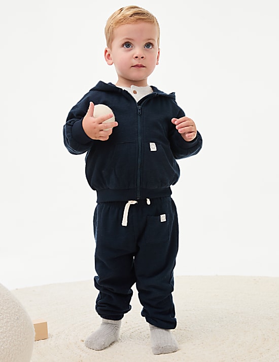 Pure Cotton Zip Hoodie (0-6 Yrs)