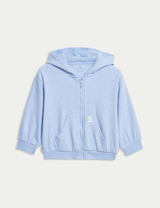 Pure Cotton Zip Hoodie (0-6 Yrs)