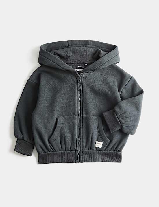 Cotton Blend Fleece Lined Hoodie (0-3 Yrs)