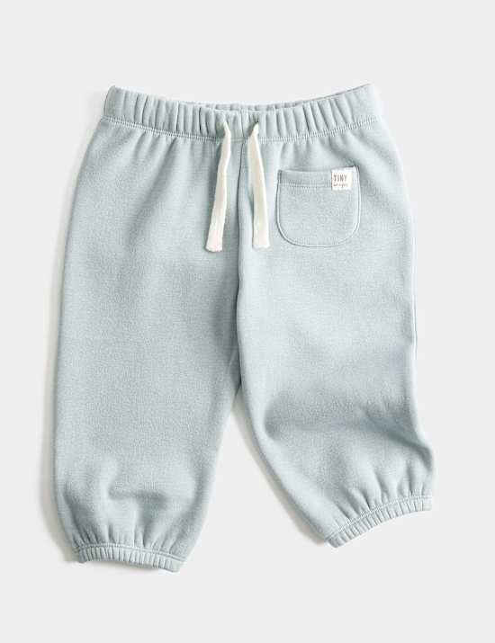 Cotton Blend Fleece Lined Joggers (0-3 Yrs)