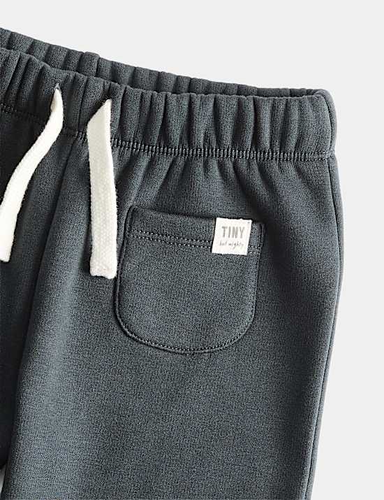 Jogginghose aus Baumwollmischgewebe mit Fleecefutter (0&ndash;3 J.)