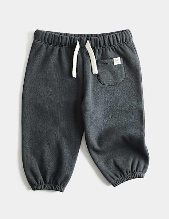 Jogginghose aus Baumwollmischgewebe mit Fleecefutter (0&ndash;3 J.)