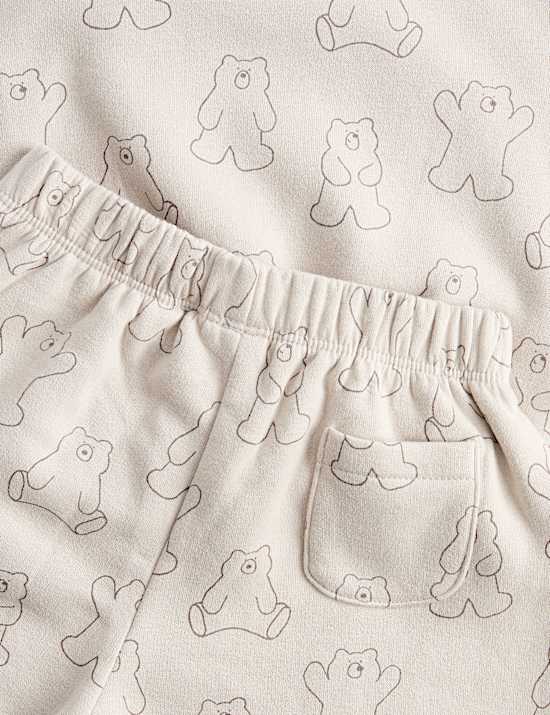 2 Piece Cotton Rich Bear Top & Bottom Set (0-5 Yrs)