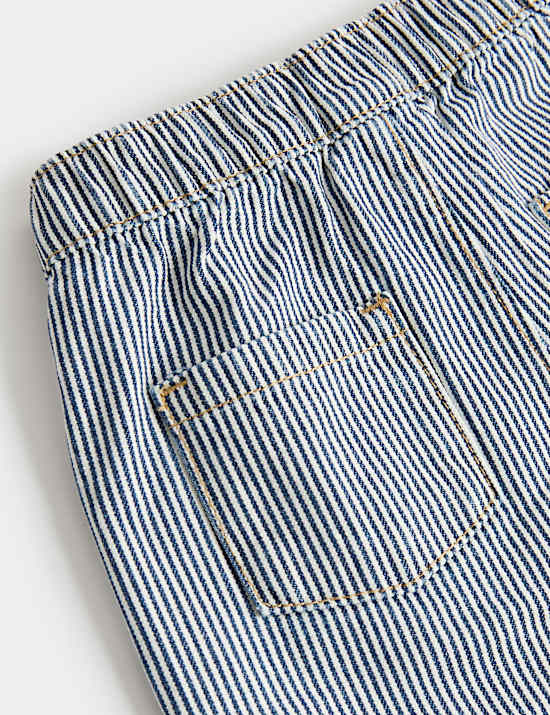 Pure Cotton Ticking Stripe Trousers (0-5 Yrs)