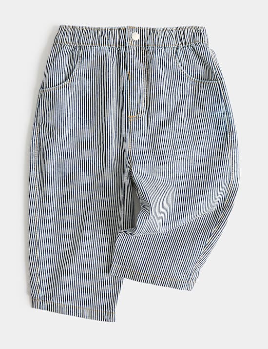 Pure Cotton Ticking Stripe Trousers (0-5 Yrs)
