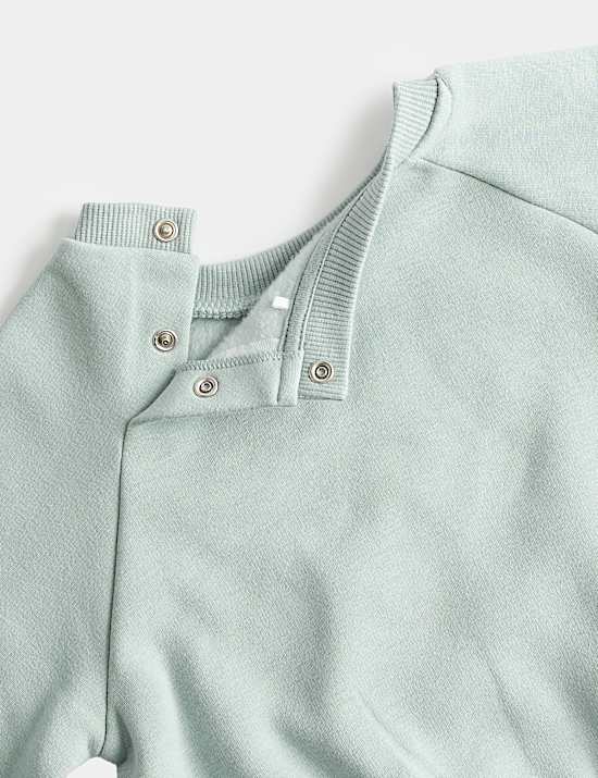 Cotton Blend Fleece Lined Sweatshirt (0-3 Yrs)