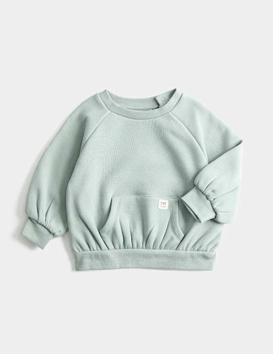 Cotton Blend Fleece Lined Sweatshirt (0-3 Yrs)
