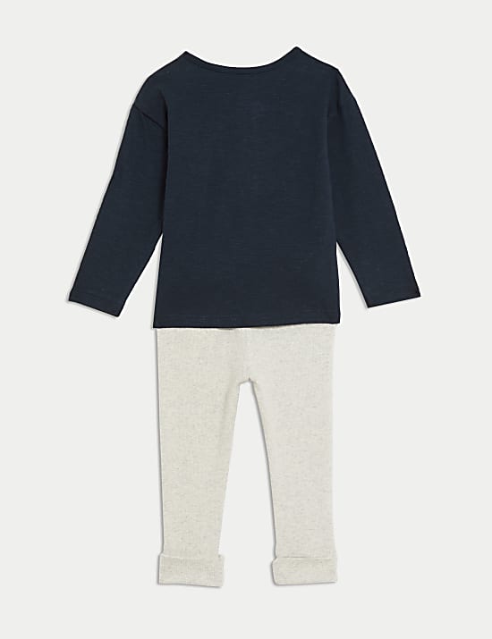 Ensemble 2&nbsp;pi&egrave;ces en coton (jusqu&rsquo;au 3&nbsp;ans)