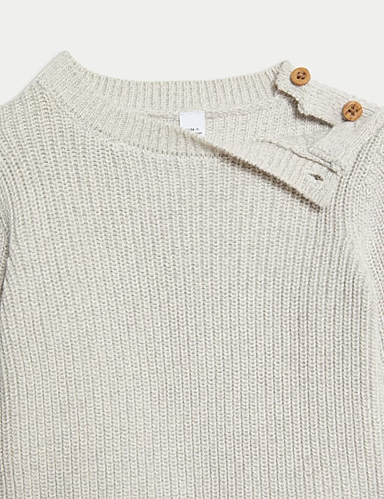 Pure Cotton Knitted Top & Bottom Outfit (0-3 Yrs)