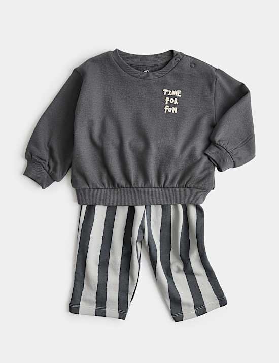 2 Piece Time For Fun Sweat Outfit (0-5 Yrs)