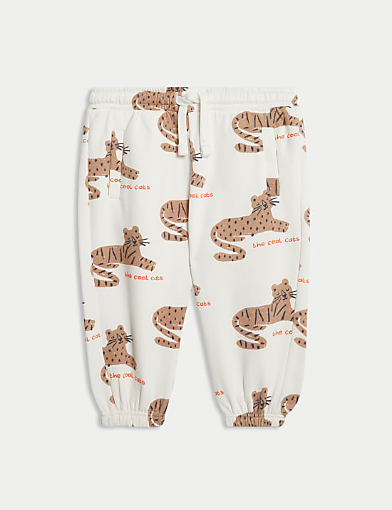 Ντε πιες σύνολο με print λεοπάρ και υψηλή περιεκτικότητα σε βαμβάκι (0-3 ετών), 2 τεμάχια