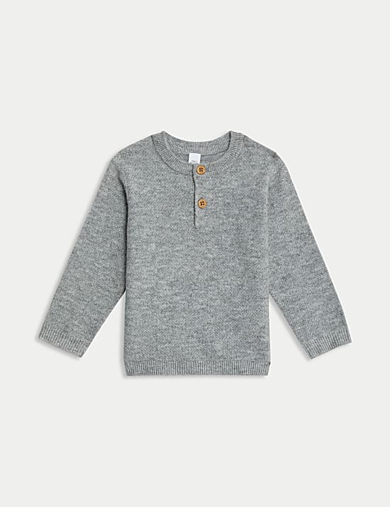 Knitted Button Jumper (0-3 Yrs)