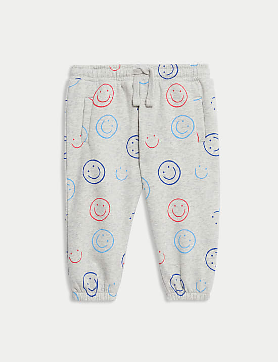 Σύνολο τοπ και παντελόνι Smiley με υψηλή περιεκτικότητα σε βαμβάκι (0-3 ετών)