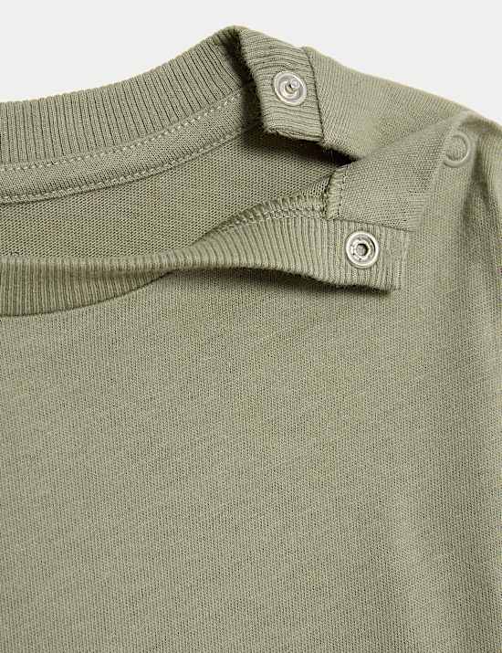 2pc Pure Cotton Jersey Striped Dungaree Outfit (0-3 Yrs)