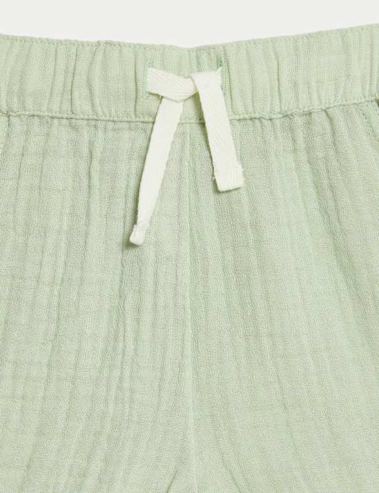 Pure Cotton Double Cloth Shorts (0-3 Yrs)