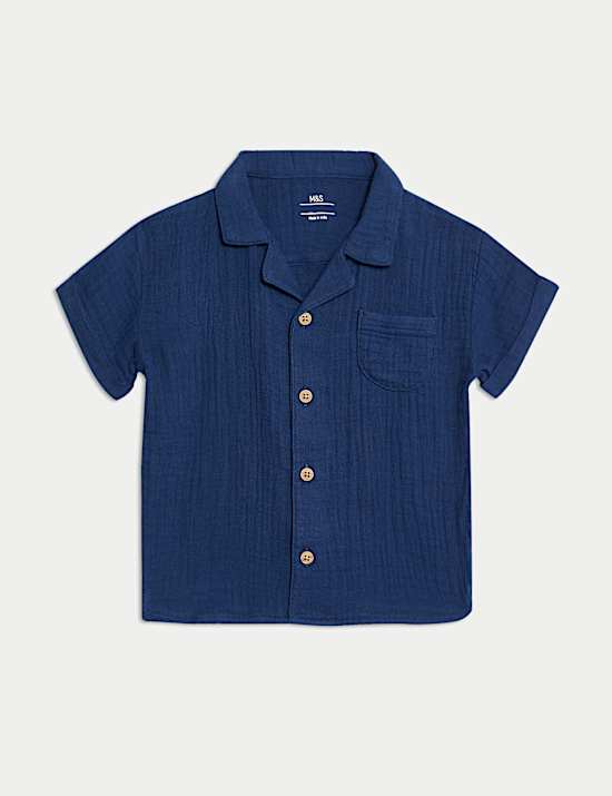 Pure Cotton Double Cloth Shirt (0-3 Yrs)
