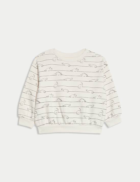 Ensemble 2 pièces Dino en coton avec top et bas (jusqu’au 6 ans)