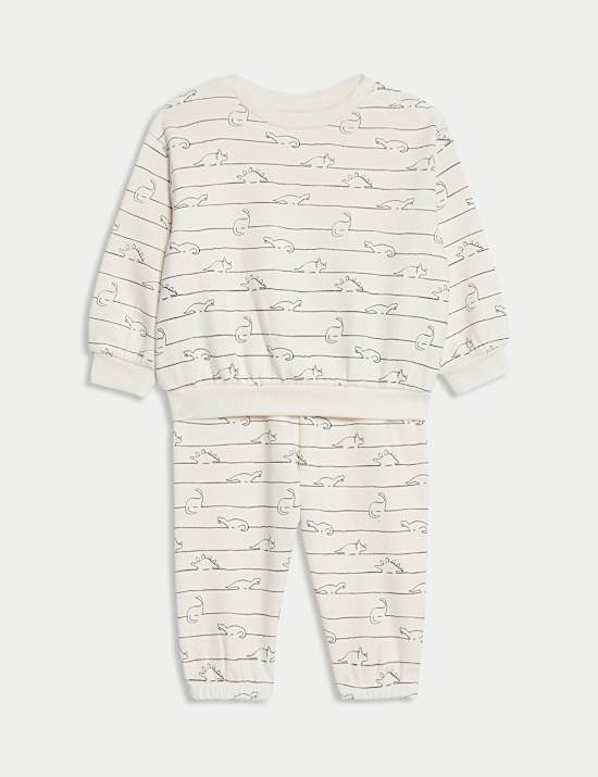2pc Cotton Rich Dino Top & Bottom Outfit (0-6 Yrs)