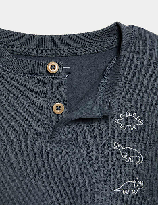 2pc Cotton Rich Dino Top & Bottom Outfit (0-6 Yrs)