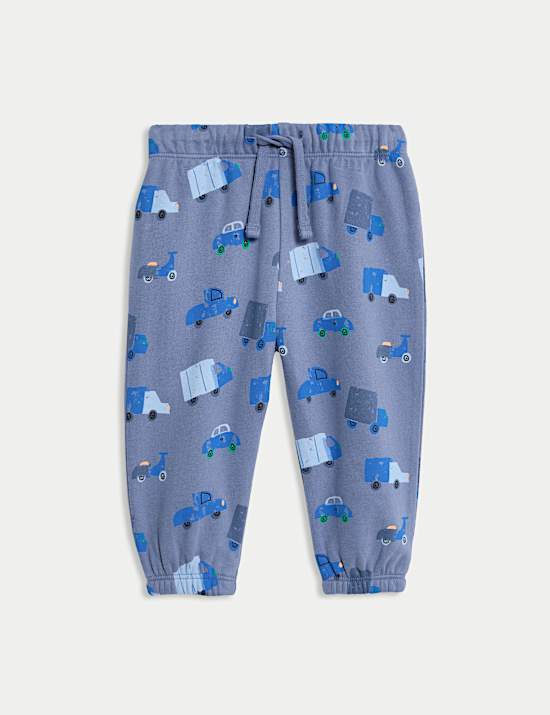 2pc Cotton Rich Transport Top & Bottom Outfit (0-6 Yrs)