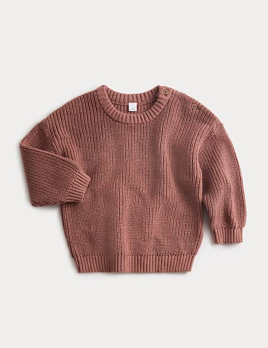 Pure Cotton Knitted Jumper (0-6 Yrs)