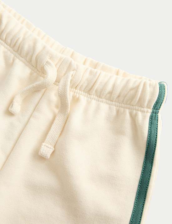 Cotton Rich Wide Leg Striped Joggers (0-6 Yrs)
