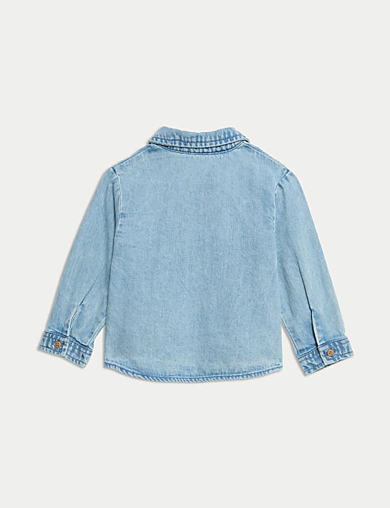 Σύνολο με τζιν πουκάμισο & T-shirt (0-6 ετών), 2 τεμάχια