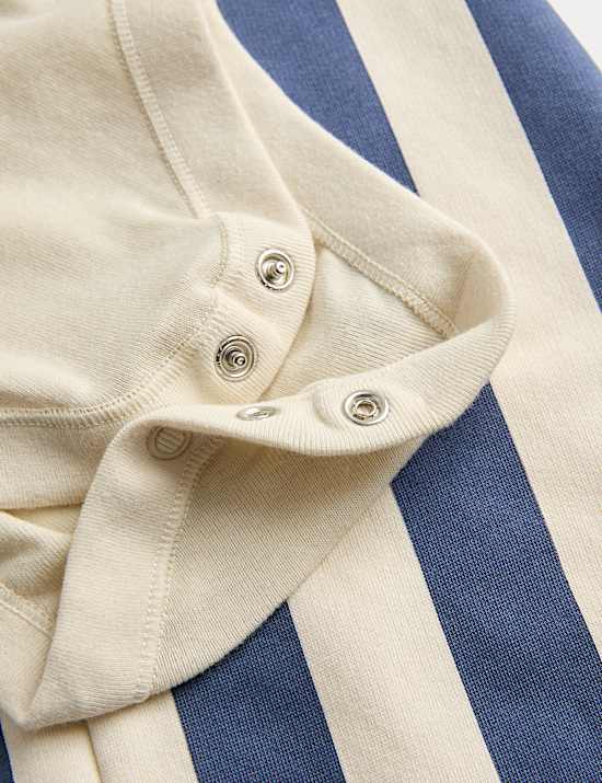 Jersey Striped Dungaree Outfit (0-36 Mths)