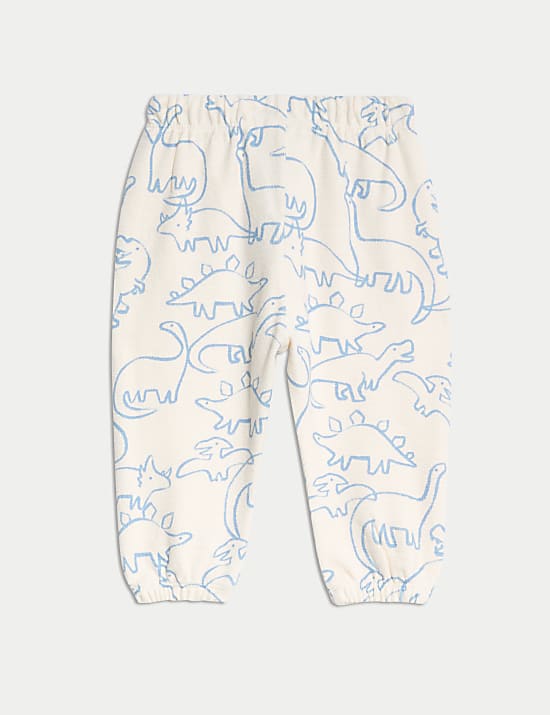 Pure Cotton Dinosaur Joggers (0-3 Yrs)