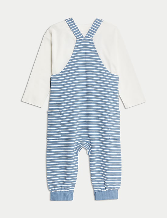 2pc Pure Cotton Striped Outfit (0-3 Yrs)