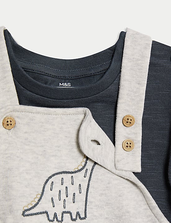 2pc Cotton Rich Top & Bottom Outfit (0-3 Yrs)