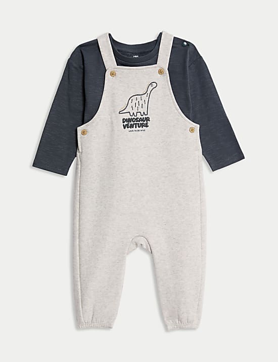2pc Cotton Rich Top & Bottom Outfit (0-3 Yrs)