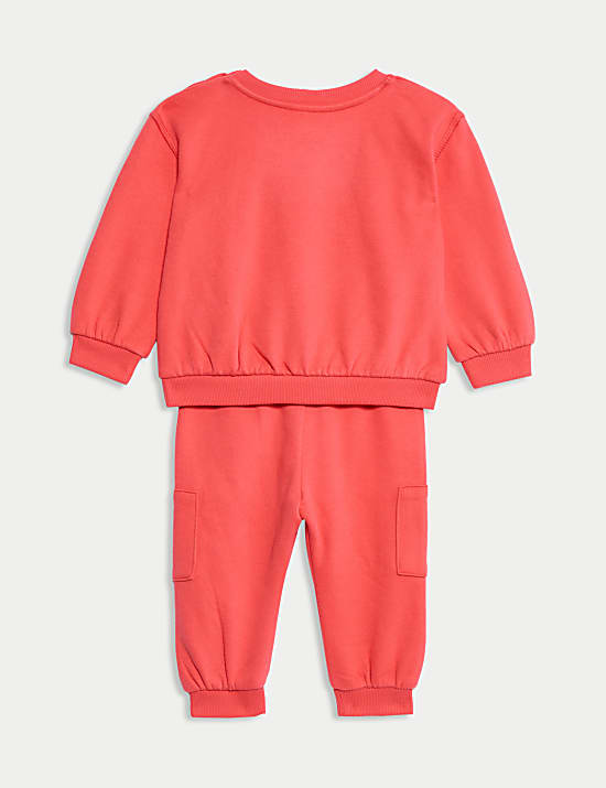 Σύνολο με σλόγκαν Rich Sports Club και υψηλή περιεκτικότητα σε βαμβάκι (0-6 ετών), σετ των 2