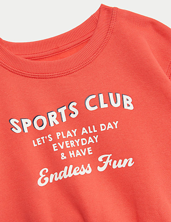 Σύνολο με σλόγκαν Rich Sports Club και υψηλή περιεκτικότητα σε βαμβάκι (0-6 ετών), σετ των 2