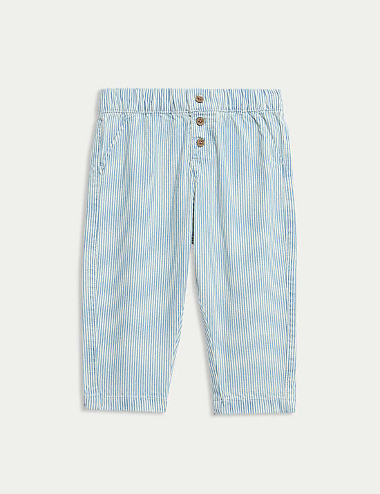 Cotton Rich Striped Top & Bottom Outfit (0-6 Yrs)