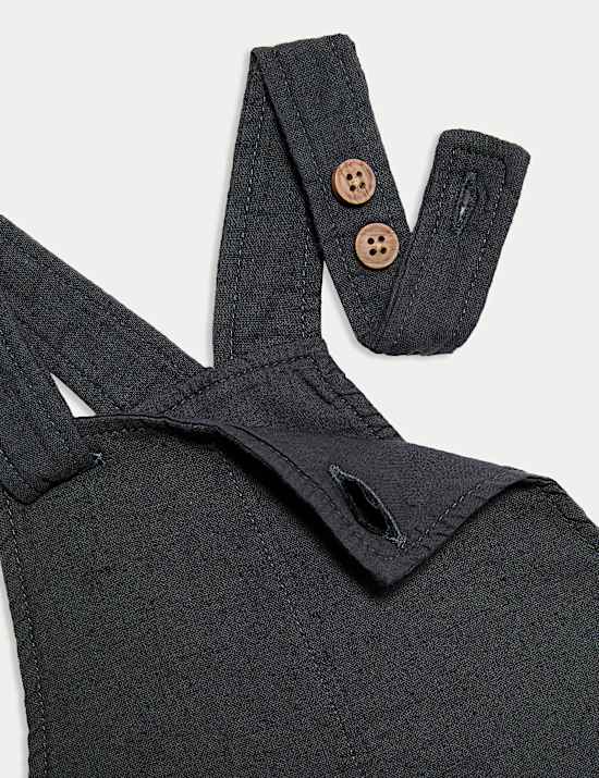 2pc Pure Cotton Palm Tree Bibshorts Outfit (0-3 Yrs)