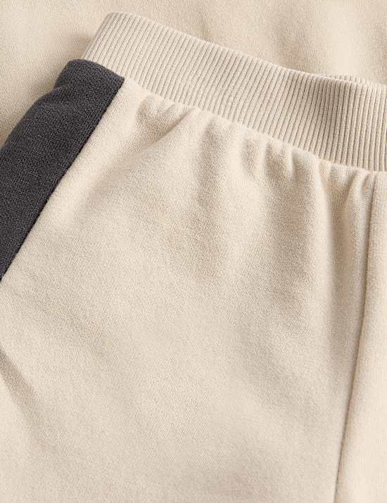 2pc Cotton Rich Colour Block Tracksuit (0-6 Yrs)