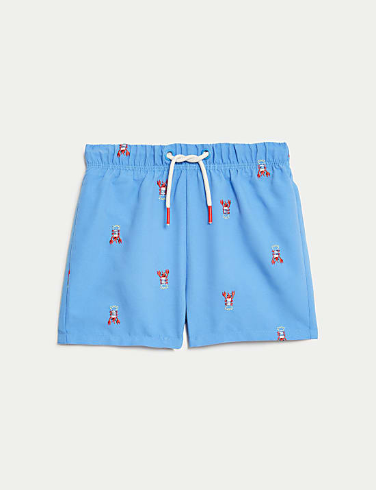 Lobster Print Swim Shorts (0-3 Yrs)