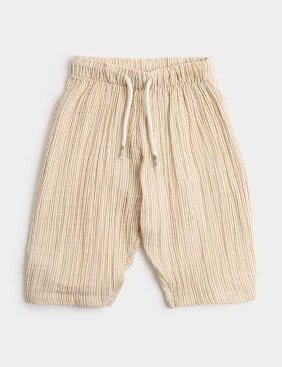 Pure Cotton Striped Trousers (0 Months-5 Years)