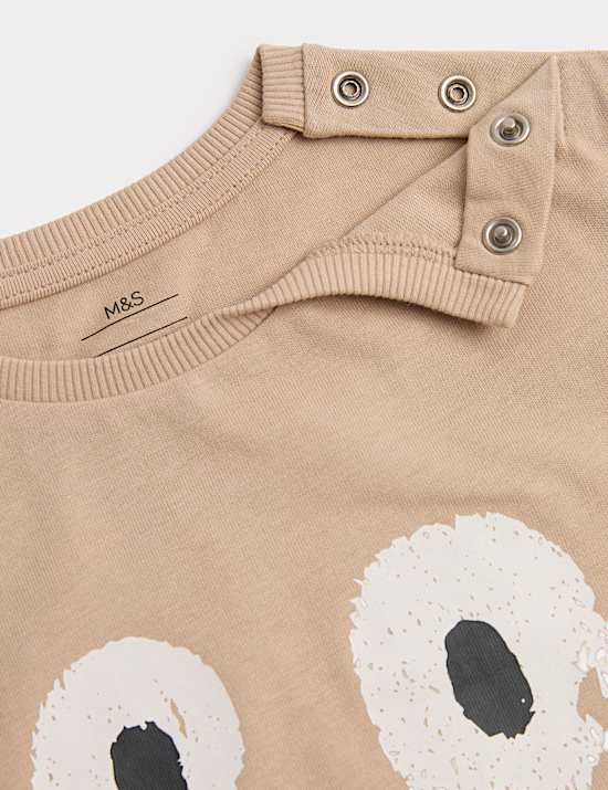 Overhemd met 'Smile' en korte broek (0 maanden-5 jaar)