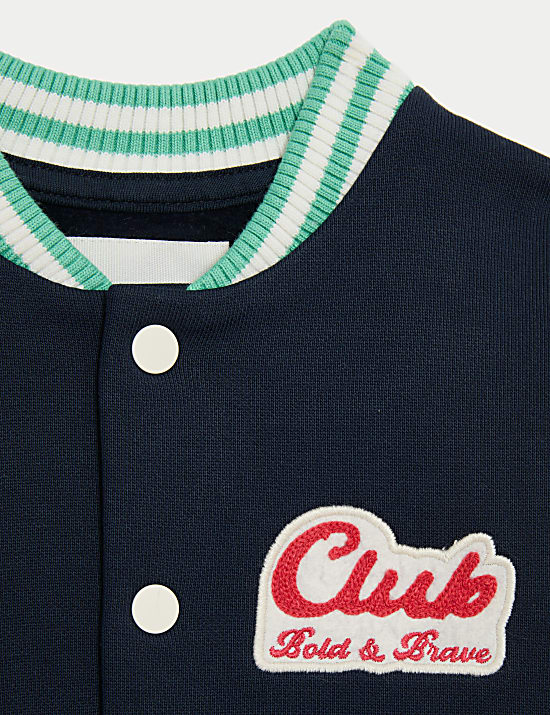 Cotton Rich Baseball Bomber Jacket (0-6 Yrs)